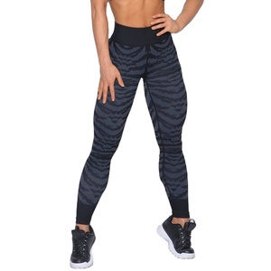 Wholesale Ladies High Waisted Yoga Pants Spandex <b>Tummy</b> <b>Control</b> Fitness Gym Tights Custom Print Leggings for Women - Product Image 5