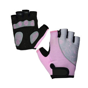 Guantes de Ciclismo de medio dedo personalizados Diseño de cuero transpirable de moda - Product Image 4