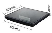 Nouveau design miroir 3D infinity LED piste de danse 50x50CM télécommande miroir en verre trempé led piste de danse