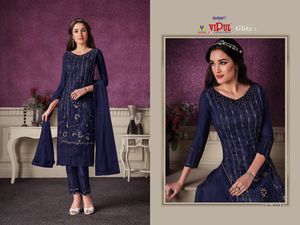 Conjunto de traje de algodón con estampado bordado para mujer, conjunto de ropa de la india, pantalón y traje malmal dupatta - Product Image 2