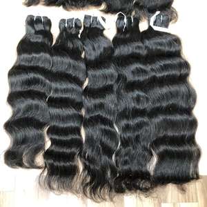 Extensiones de cabello humano Remy, mechones naturales ondulados, doble máquina de trama, alta calidad, virgen, vietnamita, precio al por mayor - Product Image 5