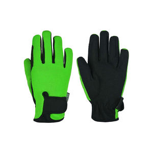 Gants d'équitation en cuir ultramodernes Construction hivernale en microfibre Équipement de sécurité pour course équestre sur mesure OEM - Product Image 2