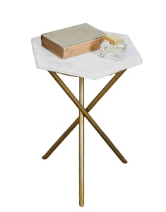 Premium Luxurious Custom Design Round Side <b>Table</b> High-Graded Iron & <b>PC</b> Material Home Decor Style Manufactured in India Factory - Product Image 1