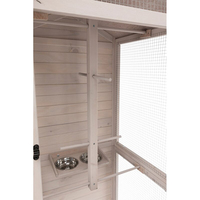 Cage à oiseaux en bois, zone de jeu pour perroquets, cage en bois pour oiseaux, perruche, canari, perruche, volière, maison neuve