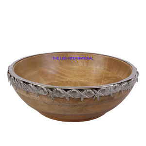 <b>Iron</b> Metal Decorative Bowl Round Shape New Stylish Modern Fashionable Kitchen Table Top Accessories Bowl - Product Image 5
