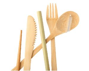 Juego de cubiertos de bambú reutilizable ecológico/juego de cubiertos de bambú con logotipo personalizado hecho en Vietnam por Eco2go - Product Image 2
