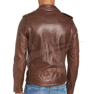 Chaqueta de Motocicleta Casual para Hombre, de Cuero PU, Diseño Clásico con Cierre, Cuello Alto, Impermeable, Servicio OEM para la Temporada de Invierno - Product Image 4