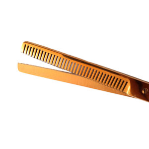 Tijera de adelgazamiento de peluquería de acero inoxidable de alta calidad de primera calidad con borde de maquinilla de afeitar tijeras de peluquero fáciles de reposar para los dedos - Product Image 2