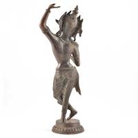 Statue de Bouddha Maya Devi Mère Shakyamuni en laiton noir tibétain fait à la main, pièces de décoration, articles cadeaux