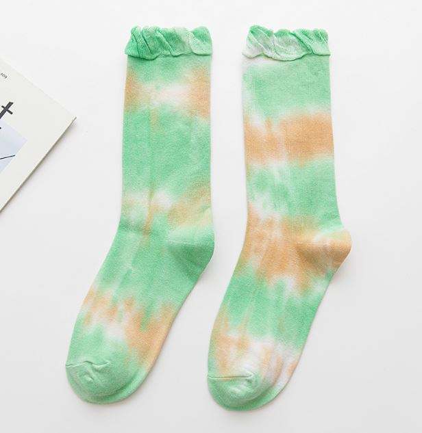 มัดย้อมสีเขียว