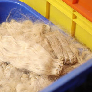 Cheveux blonds 10A grade qualité cheveux prix bon marché à Chennai vierge temple cheveux blond extension faisceaux - Product Image 1