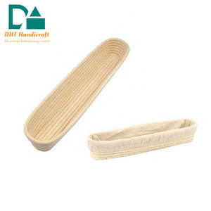 Baguette longue en rotin blanc naturel douane Dimension maison boulanger panier à pain panier d'épreuvage - Product Image 6