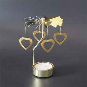 CUSTOM GOLD BUTTERFLY ROTARY SPINNING TEA LIGHT CANDLE HOLDER - Product Image 3