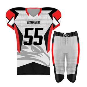 New Printed Design Custom Team Number Logo Accepted 100% Polyester Arrival Custom Sublimation American Football Uniforms - Product Image 4