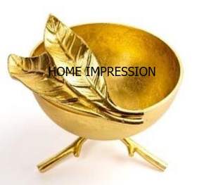 Cuencos de soporte de diseñador de ramas de latón y metal de Calidad exclusiva, cuencos de metal para servir alimentos de nuevo diseño de lujo a un precio asequible - Product Image 4