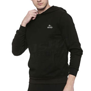 Nouvelle mode Sweat à capuche coupe étroite en polaire épaisse pour hommes pull-over à cordon de serrage pour hommes vente en gros OEM à bas prix - Product Image 2