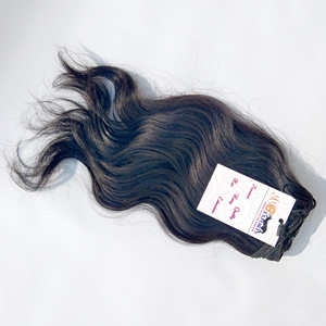 Extensiones de cabello indio Virgen al por mayor, alineadas con cutícula Natural extensiones de cabello, vendedor de cabello a granel humano crudo cabello indio virgen - Product Image 2