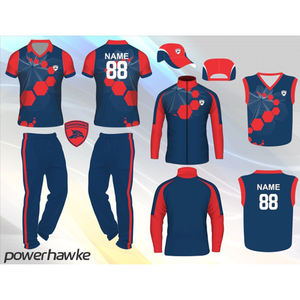 Powerhawke 100% Polyester Sublimation <b>Cricket</b> Jersey Custom Men's Cheap <b>Cricket</b> Uniform - Product Image 4