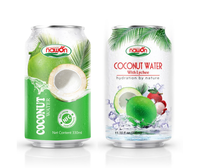 Distributeur d'eau de noix de coco Pure, 330ml, eau en noix de coco biologique avec clip, jus saine de thaïlande, prix de gros