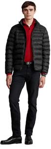 Veste matelassée pour homme avec col montant et fermeture à glissière Veste à bulles pour homme lourd avec doublure polaire chaude - Product Image 3