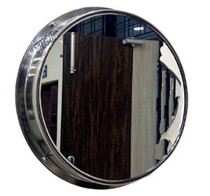 กระจกกลมขอบเอียงที่ทันสมัยไม่มีกรอบวงกลมกระจกสำหรับผนังห้องน้ำตกแต่งบ้านกระจก - Product Image 1