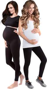 Mallas de maternidad para mujeres embarazadas, Leggings de entrenamiento activo sobre el vientre, yoga - Product Image 3