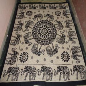 Nuevo DISEÑO DE Mandala, sábanas de algodón impresas en color blanco y negro/tapiz para colgar en la pared, venta al por mayor de La India - Product Image 4