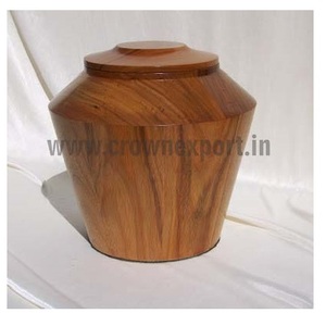 Wooden Adult Human <b>Funeral</b> <b>Supplies</b> Cremation Urns Dome Top Design Wooden Handcrafted Natural Finished From Top Listed Exporter - Product Image 3