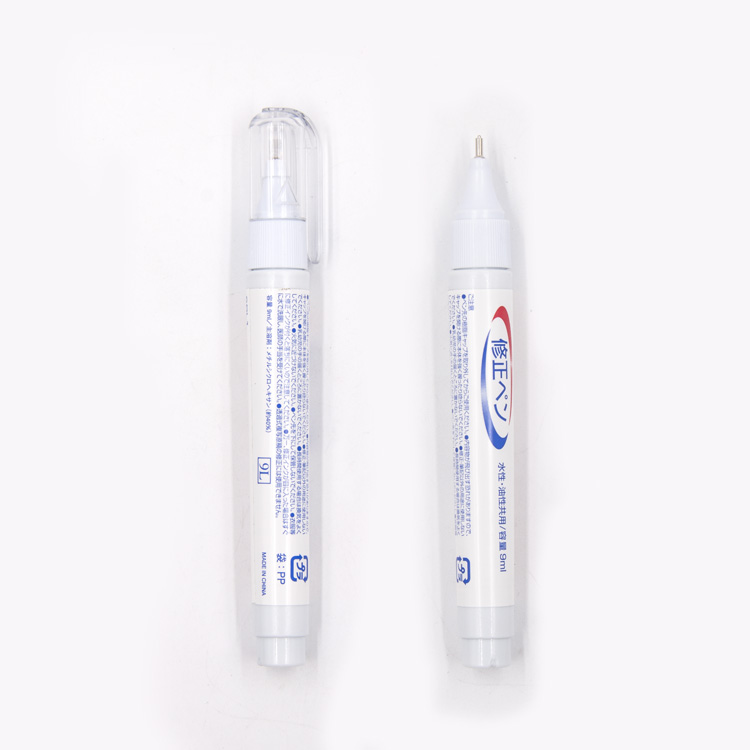 9 мл экологическая корректирующая жидкость ручка с металлическим наконечником