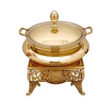 Hotel Chef Zubehör Chafing Dish mit Gold Finishing Trend ing Design neue Big Bowl für Luxus-Hochzeits feiern