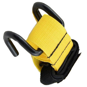 Weightlifting Metal Hooks Double Stitching Non-Slip Coating Neoprene Padded Power Hooks - Product Image 6