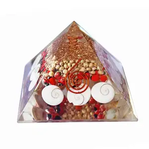 Mooie Handgemaakte Orgonite Piramide Chirmi,Gomti Orgel Piramide Voor Wederverkoop & Persoonlijk Gebruik Healing & Reiki