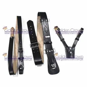 High Quality Wholesale Custom Design Men's Genuine Leather Sam Browne Belt | Duty Sam Browne Belt