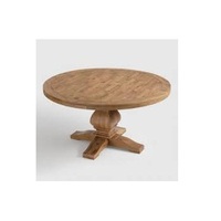 Table ronde en bois manga 100% naturel, meuble de salon, Table pour la maison et la salle à manger, offre spéciale