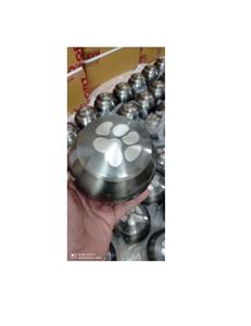 Urne funéraire/cinéraire simple en laiton gris anthracite pour animaux de compagnie, fournitures funéraires, style américain Brassworld India - Product Image 1