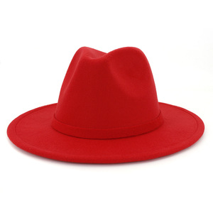Vente en gros de chapeaux Fedora pour femmes en laine de haute qualité, vintage, d'hiver, chapeaux en <span class=keywords><strong>feutre</strong></span> pour femmes - Product Image 5