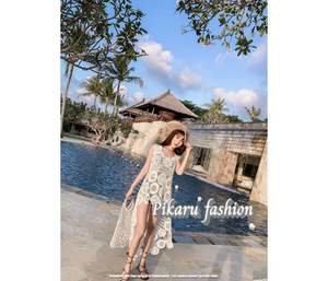 2024 femmes une pièce Sexy robe été gitane chaude à la recherche Resort porter des filles Unique de haute qualité élégant décontracté maille robe - Product Image 1