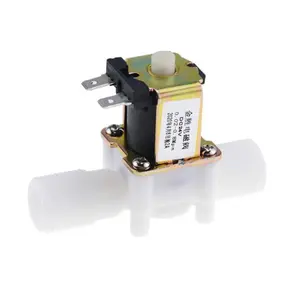 صمام الملف اللولبي البلاستيكي مفتوح عادة "DN15 12 فولت 24 فولت موزع مغناطيسي لمياه الشرب مفتاح تحكم بالضغط بالهواء المضغوط - Product Image 1