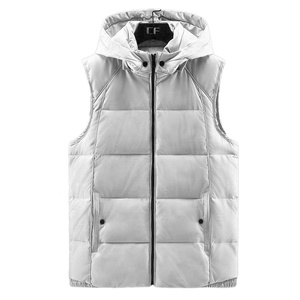 Gilet matelassé pour homme Veste sans manches Gilet à fermeture éclair Gilet léger et résistant à l'eau Gilet compressible - Product Image 4