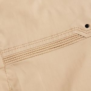 Blouson aviateur professionnel en polyester coupe-vent d'hiver décontracté avec toile à glissière décorée d'appliques non tissées - Product Image 4