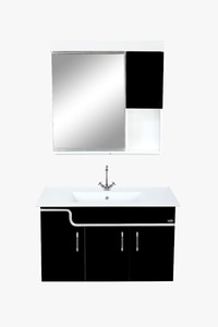 ร้อนขายที่ทันสมัยหรูหราห้องน้ำเฟอร์นิเจอร์ตู้โต๊ะเครื่องแป้งเซรามิกอ่างล้างหน้าและกระจก - Product Image 2