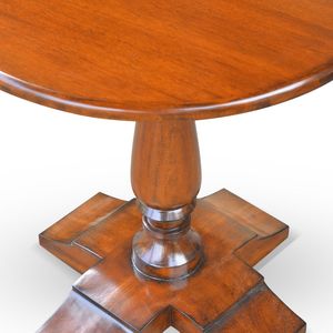 Table d'appoint Bellini en acajou massif, design élégant et classique, pour salon, chambre, maison, hôtel - Product Image 2