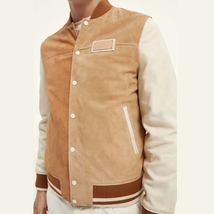 PIHA SPORTS <b>Men's</b> Thick Waterproof Windproof Leather Sleeve Wool Bomber Varsity <b>Jackets</b> College <b>Baseball</b> Winter Casual Coat - Product Image 3