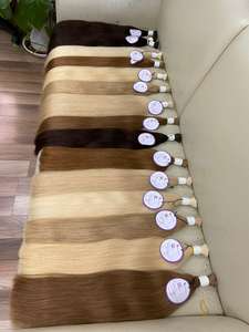 Extensiones de Cabello brasileño de visón, mechones de cabello virgen a granel, cabello humano, cutícula alineada - Product Image 5