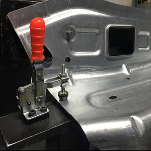 Montaje de abrazadera de palanca de acero industrial Mango de liberación rápida Base horizontal Sujeción para carpintería Máx. 75 kg Laboratorios - Product Image 2