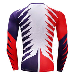 Slim Fit <b>Compression</b> Long Sleeve Sportswear <b>Men</b> Compressed <b>Shirts</b> for Gym Training - Product Image 2