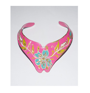 Collares de estilo africano para mujer, Gargantilla con cuentas hechas a mano, joyería, bosque pequeño, pintado a mano - Product Image 1
