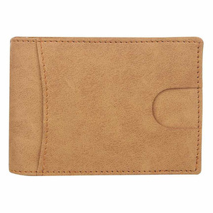 2021 pinces à billets en cuir véritable RFID ultra-mince les plus vendues de haute qualité avec Logo personnalisé meilleur vendeur produit en vrac - Product Image 2