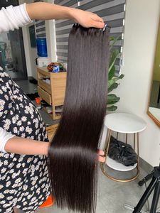 Extensions de cheveux humains vietnamiens ultra-lisses, longues, à trame unique, style court, doux au toucher - Product Image 5