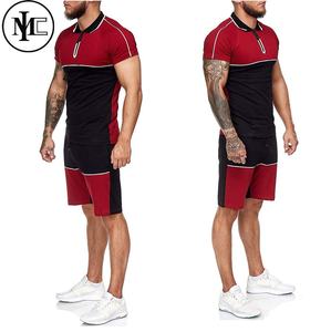 Sudadera con capucha personalizada y Jogr, nueva moda para hombre, camisa y pantalones cortos de 2 piezas, conjunto de Camisa estampada, conjunto de peso pesado, holgado, liso, Trak - Product Image 1